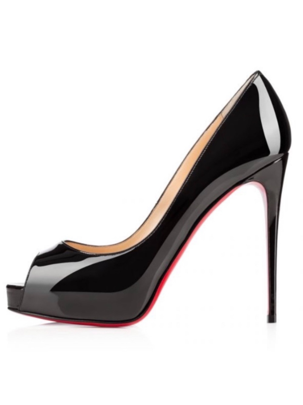 Christian Louboutin Very Prive black patent heels